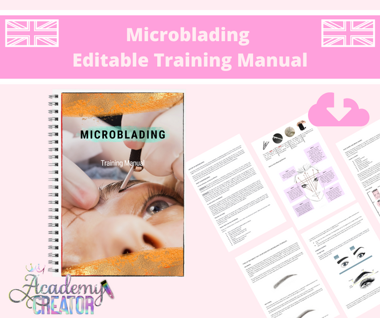 Microblading Editable Training Manual UK Version