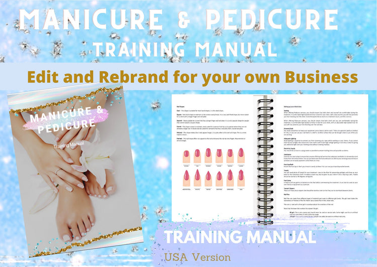 Manicure and Pedicure Editable Training Manual USA VERSION