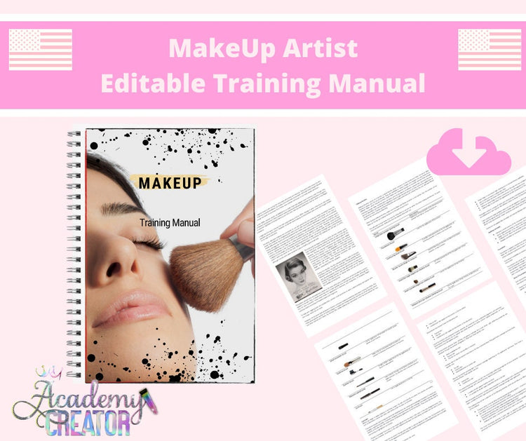 Make Up Artist Editable Training Manual USA Version