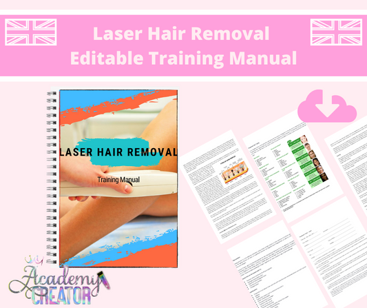 Laser Hair Removal Editable Training Manual UK Version