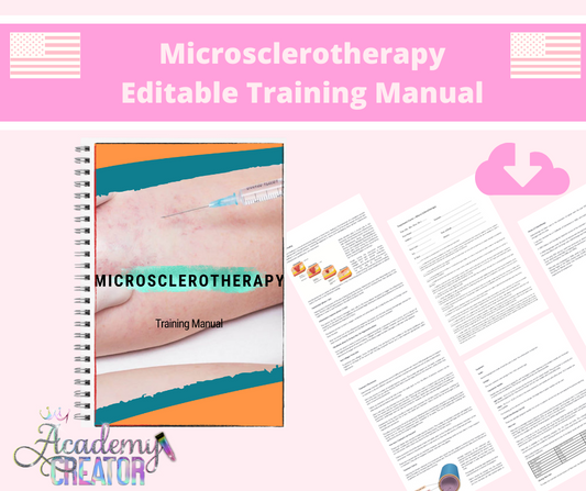 Microsclerotherapy Editable Training Manual USA Version
