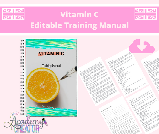 Vitamin C Editable Training Manual UK Version