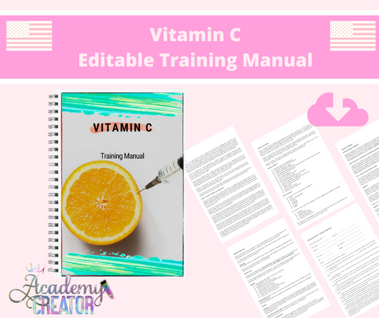 Vitamin C Editable Training Manual USA Version