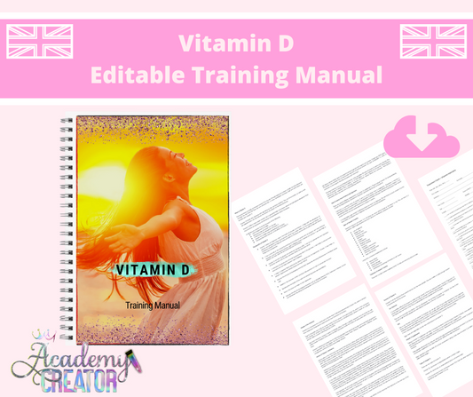 Vitamin D Editable Training Manual UK Version