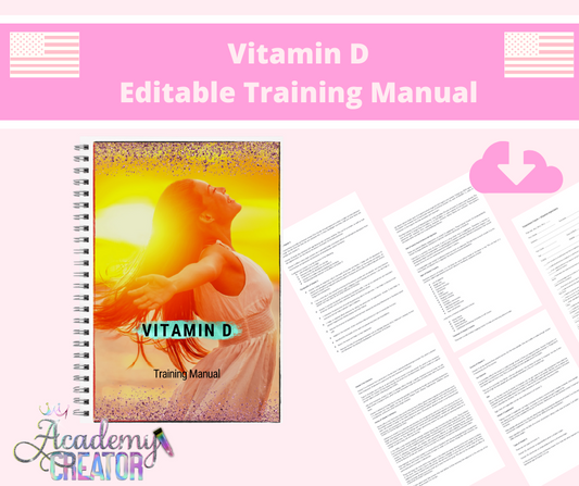 Vitamin D Editable Training Manual USA Version
