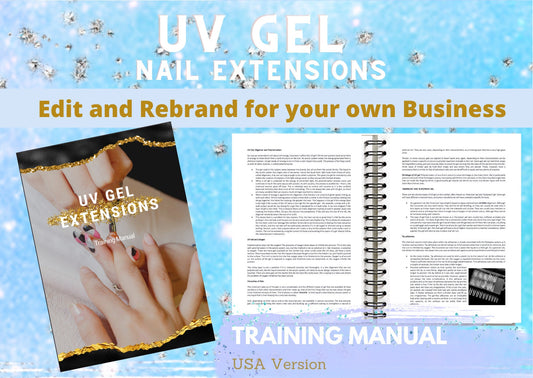 UV Gel Nail Extensions Editable Training Manual, USA Version