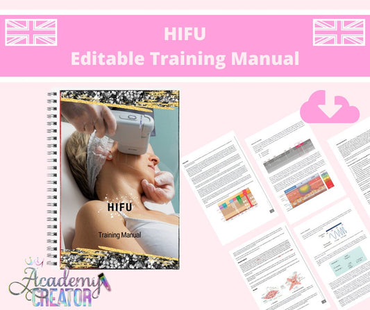 HIFU Skin Tightening Editable Training Manual UK Version