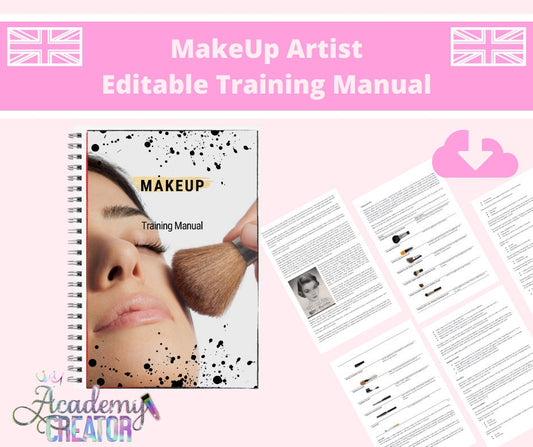 Make Up Artist Editable Training Manual UK Version