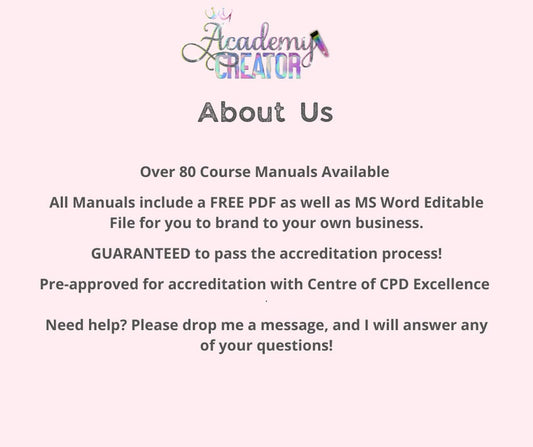 Pre-Blend Aromatherapy Massage Editable Training Manual UK Version