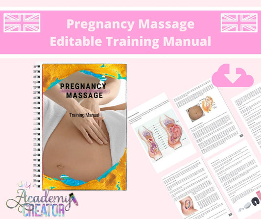 Pregnancy Massage Editable Training Manual Guide UK Version