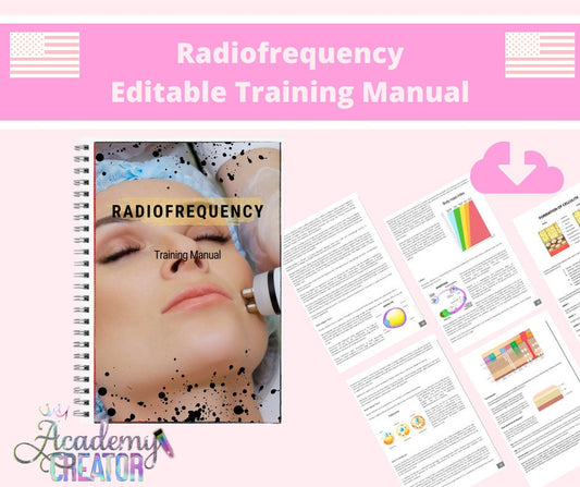 Radiofrequency Facial & Skin Tightening Editable Training Manual USA Version