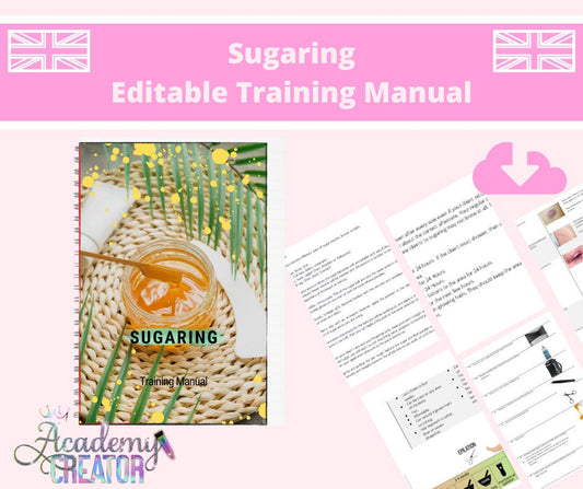 Sugaring Hair Removal Editable Training Manual UK Version