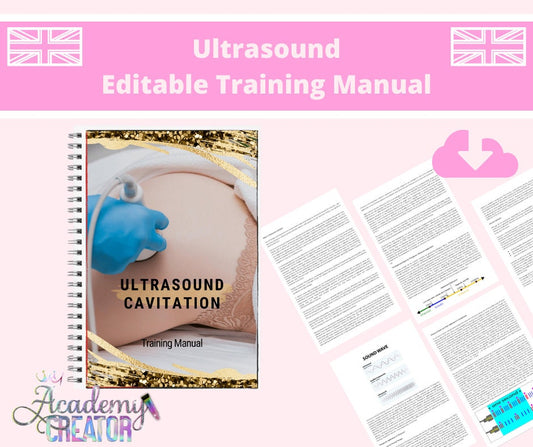 Ultrasound Cavitation Editable Training Manual UK Version