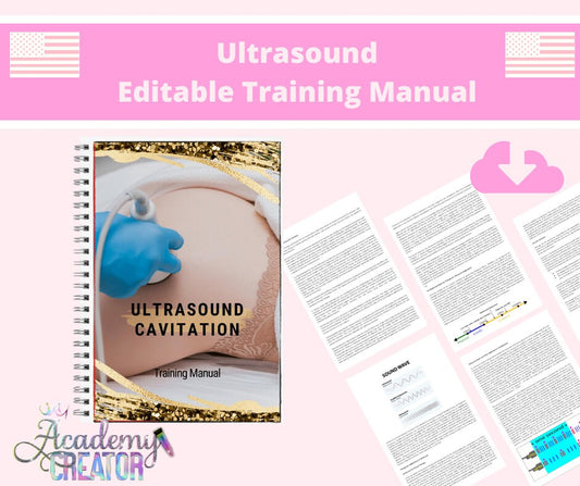 Ultrasound Cavitation Editable Training Manual USA Version
