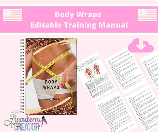 Body Wraps Inch Loss Editable Training Manual USA Version
