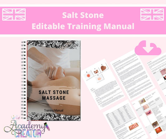 Himalayan Salt Stone Massage Editable Training Manual UK Version