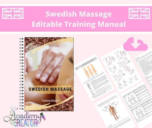 Swedish Massage Editable Training Manual UK Version