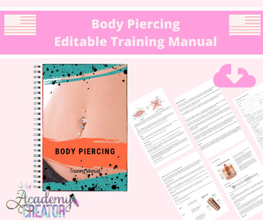 Body Piercing Editable Training Manual USA Version